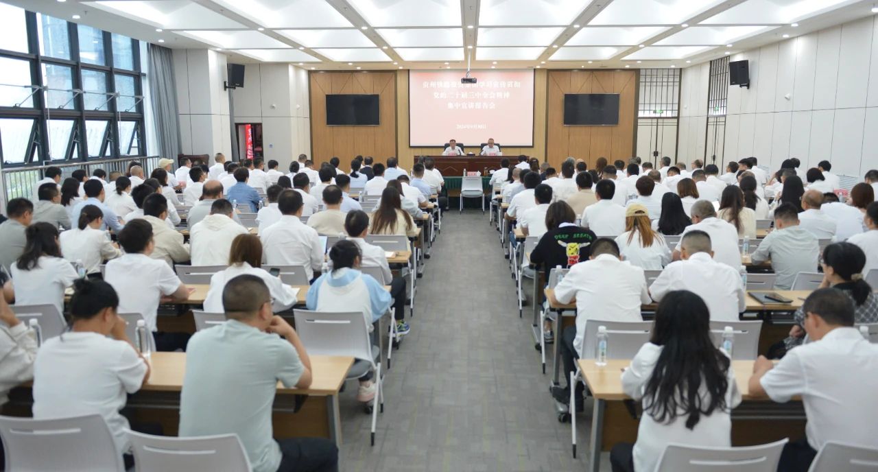 贵州铁投集团召开学习宣传贯彻党的二十届三中全会精神集中宣讲报告会